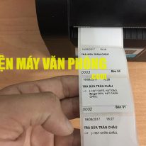 Máy in tem dán ly trà sữa Xprinter XP 350B