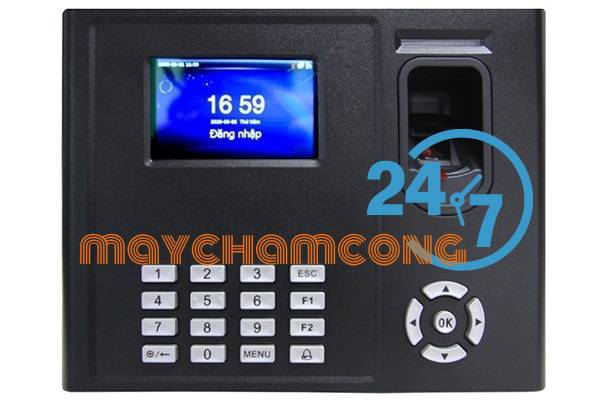 Máy chấm công vân tay X958A có PIN lưu điện